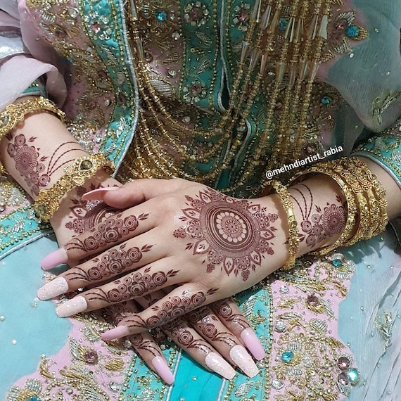 Temporary Henna Tattoo Sticker Mandala Bridal safiya - Etsy Hong Kong Temporary Henna Tattoo Sticker Mandala Bridal safiya - Etsy Hong Kong