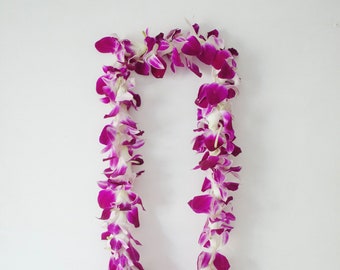 Fresh Flower Lei "Orchid Lei"  Weddings Graduation Parties