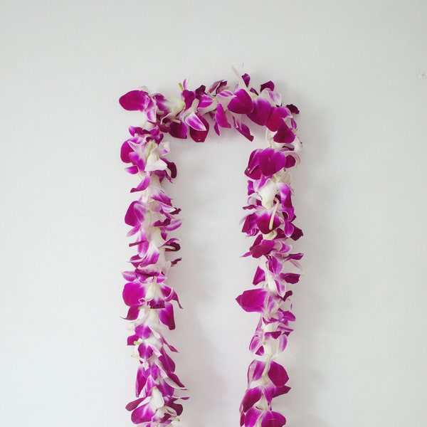 Fresh Flower Lei "Orchid Lei"  Weddings Graduation Parties