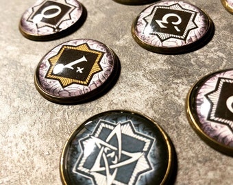 Arkham Horror LCG Chaos Tokens Chaos Bag Upgrade Glass & Metal Board Game Tokens Arkham Horror Card Game Accessory Fan Made - Etsy Arkham Horror LCG Chaos Tokens Chaos Bag Upgrade Glass & Metal Board Game Tokens Arkham Horror Card Game Accessory Fan Made - Etsy
