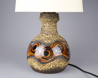 Kreutz Keramik Vintage Ceramic Lampbase, Mid Century Modern 1960s