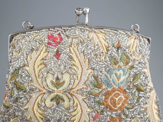 Gorgeous vintage French beaded evening bag/ purse… - image 4