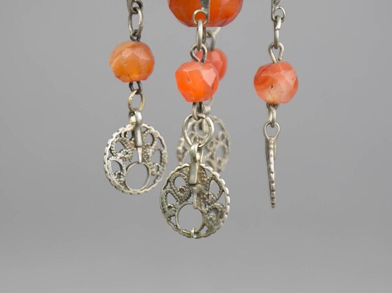 Unique Vintage Middle Eastern Tassel Necklace, Ca… - image 10