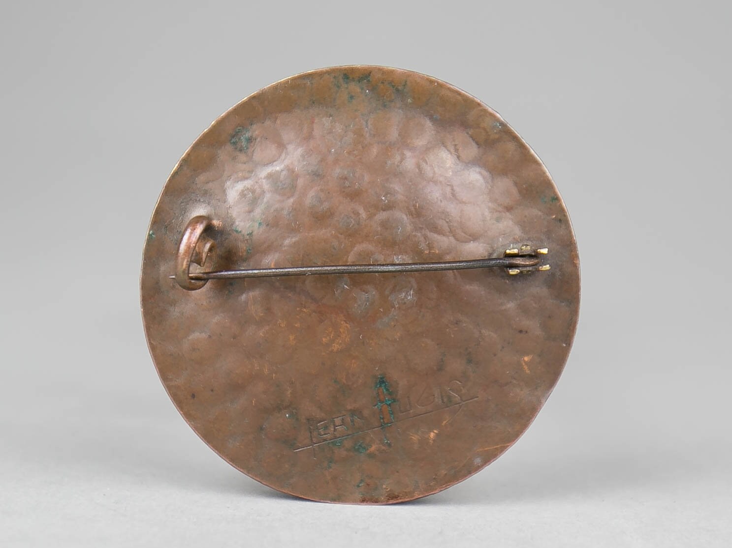 Broche Vintage Jean Augis Années 1930 - Style Art Déco, émaillée, Laiton, Pièce Collector
