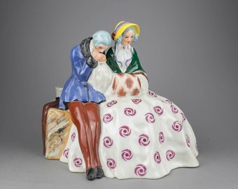 Joseph Gazan - ETLING Rare Antique French ART DECO sculpture - Couple - Paris 1920's/ 1930's