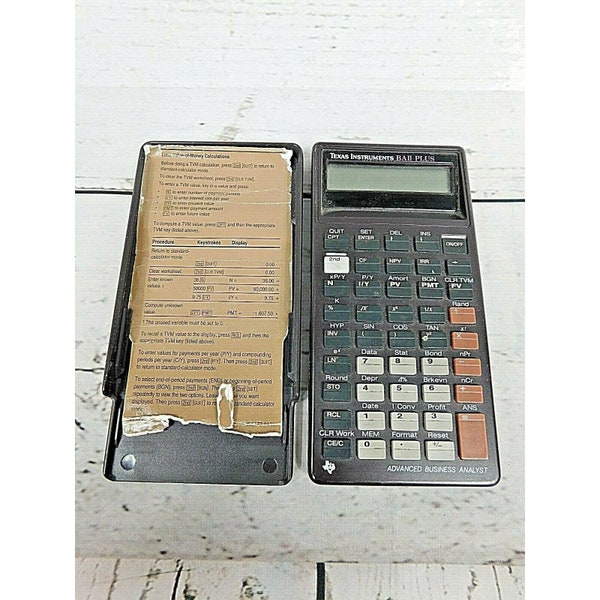 Texas Instruments BA-II Plus Professional Calculator Good Pre-Owned Working