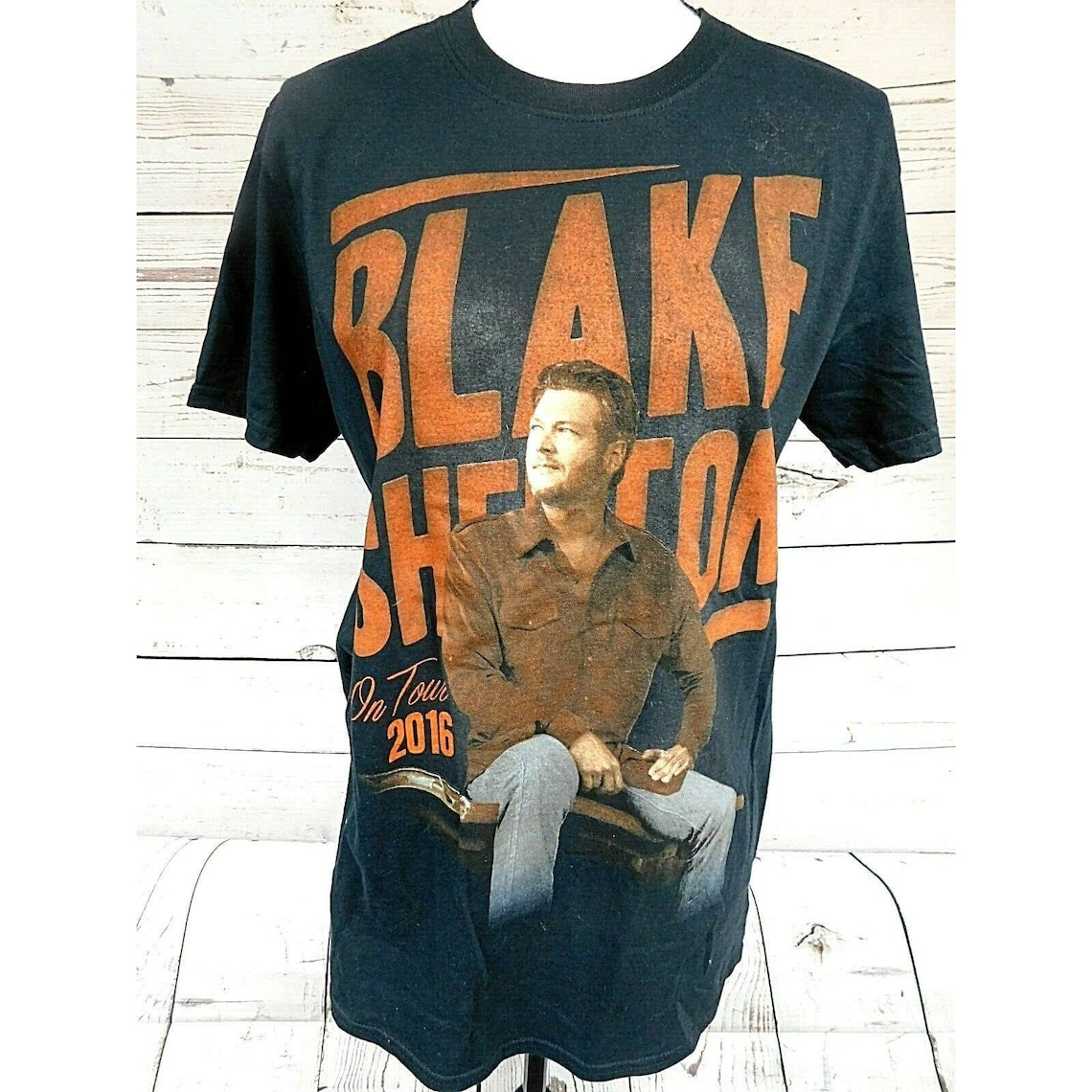 Blake Shelton T Shirton Tour 2016graphic Band Short Sleeve Etsy
