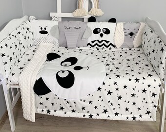 panda bear crib bedding