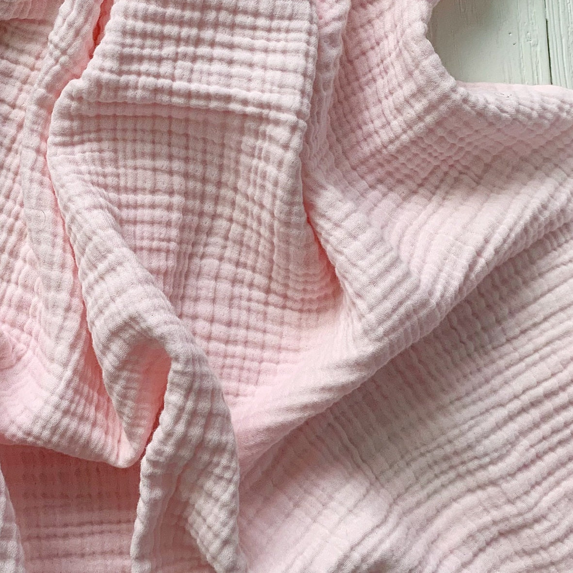 Pink muslin newborn blanket Baby girl gift basket Pregnancy Etsy