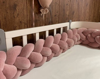 1/2/3M Crib Bumper Bedding Nursery Bed Wall Cushion Protector Cot Braid Pillow 1/2/3M Crib Bumper Bedding Nursery Bed Wall Cushion Protector Cot Braid Pillow