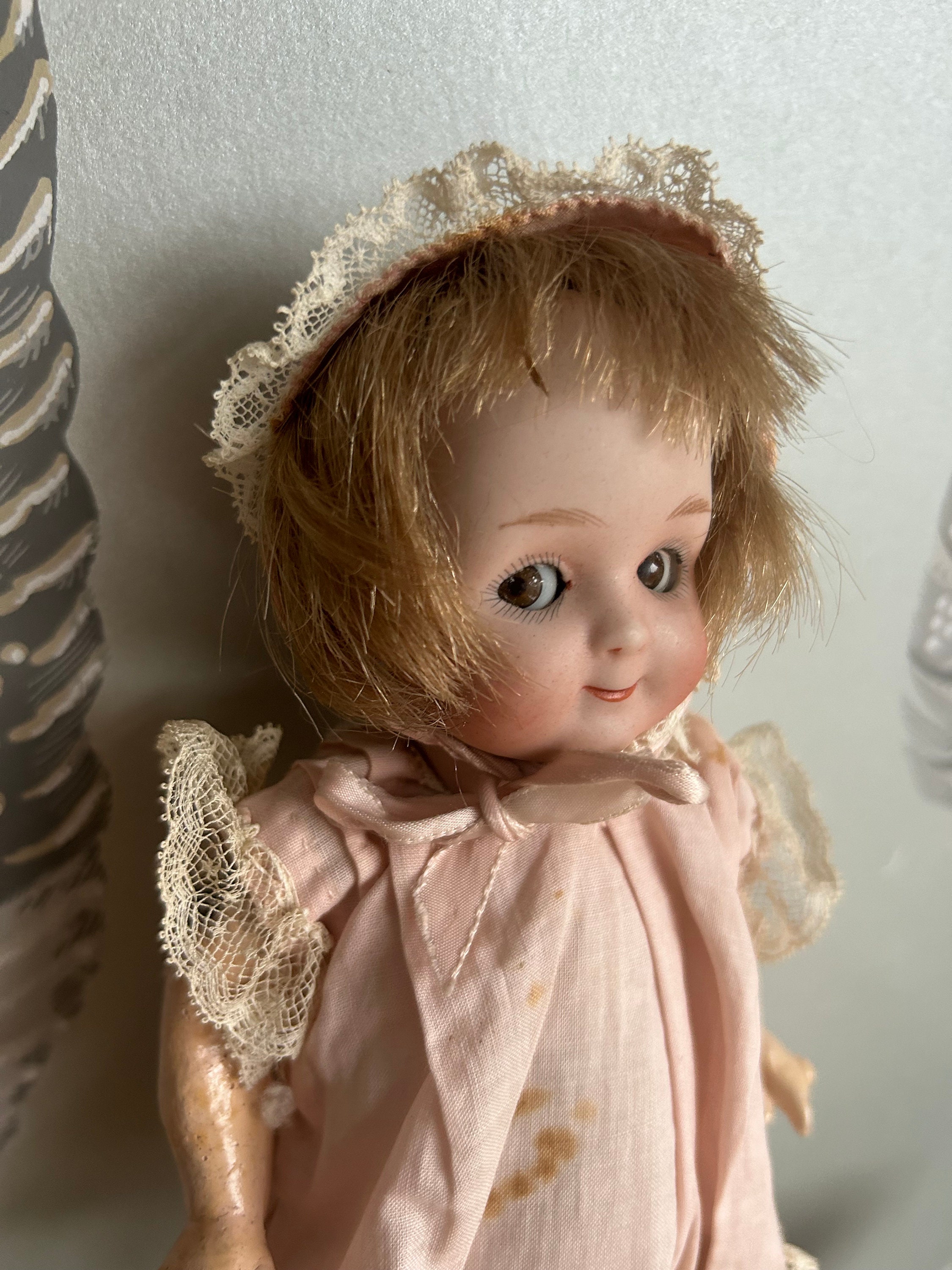 Antique Heubach Googly Eyed Doll 9 Inches Etsy