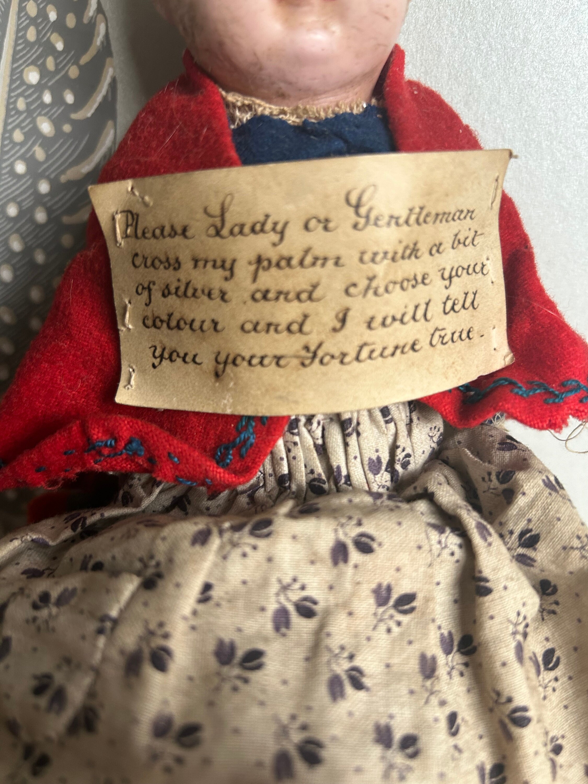 Rare Antique Victorian Fortune Telling Doll Etsy