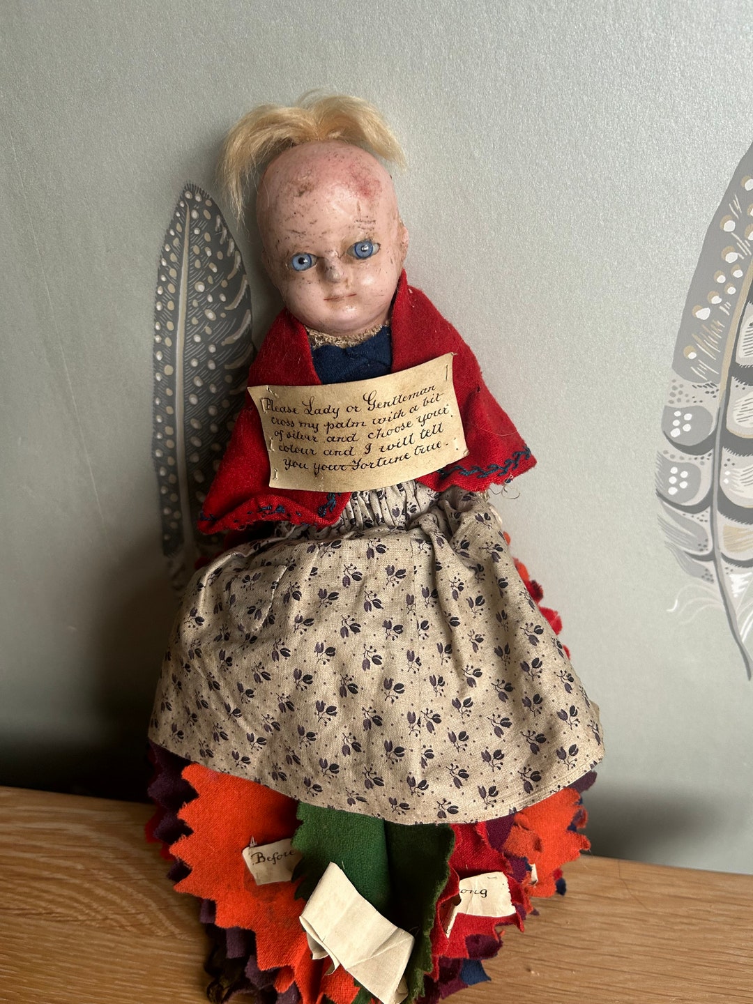 Rare Antique Victorian Fortune Telling Doll Etsy