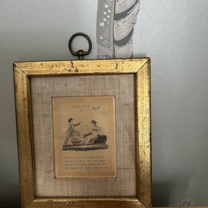 Antique Georgian framed print