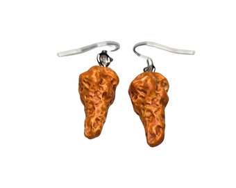 Pendientes de alas de pollo pequeñas