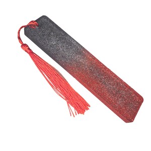 Red & Black Glitter Bookmark