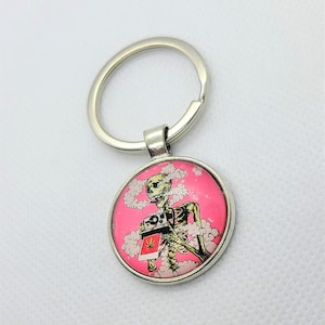 Smoke Skeleton Keychain