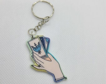 Tarotkort Hand Nyckelring