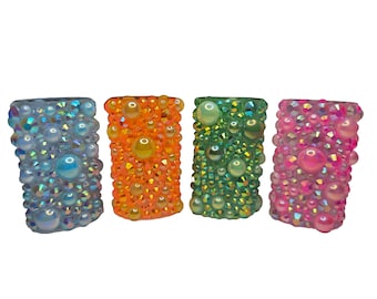 Reusable Mini Lighter Case - Rhinestone Various Colours
