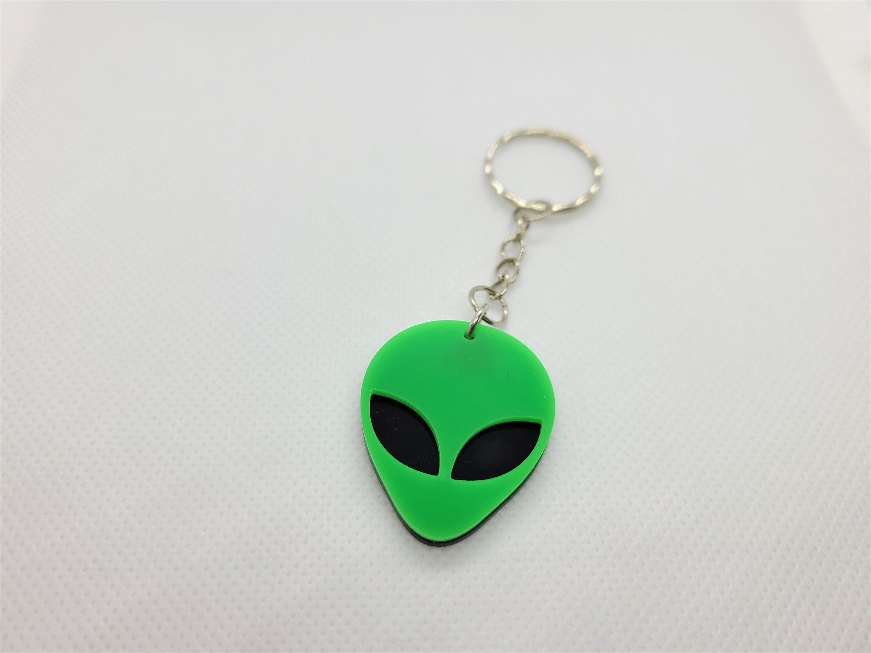 Alien Head Space Keychain - Etsy