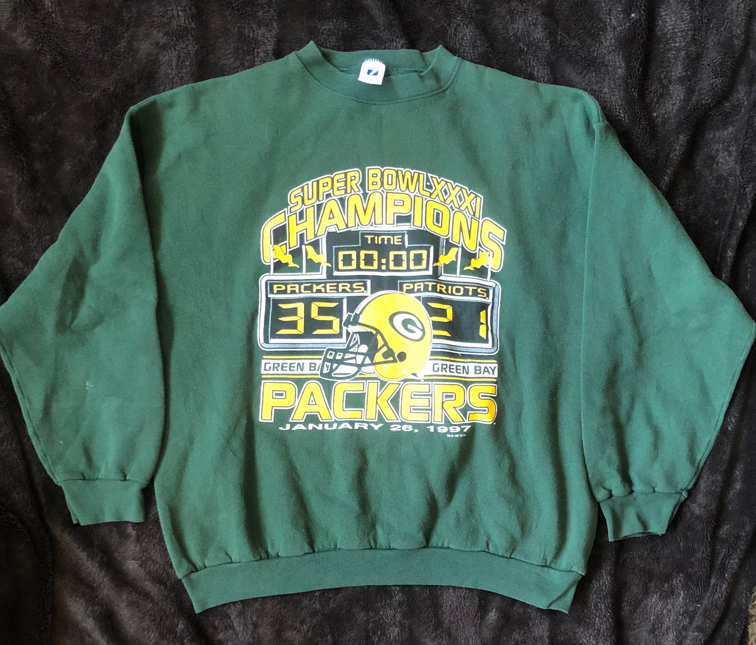 Vintage Logo 7 1997 Green Bay Packers Super Bowl Championship -   Sweden