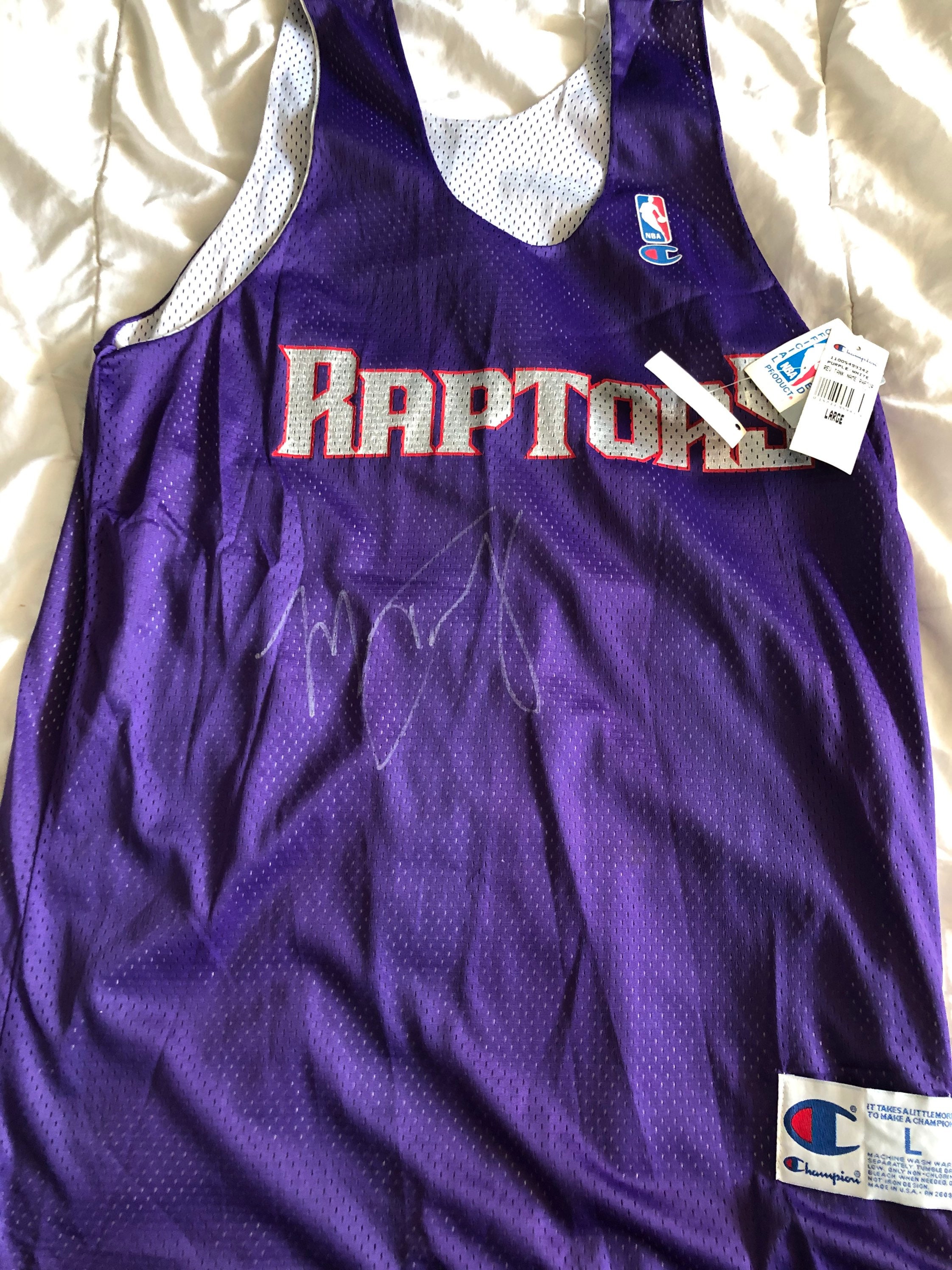 Vintage 1990s Toronto Raptors NBA Basketball Purple Sweatshirt 