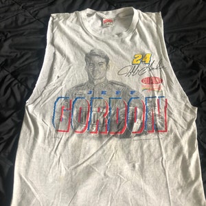 Vintage 90’s Jeff Gordon NASCAR cut off T shirt size XL