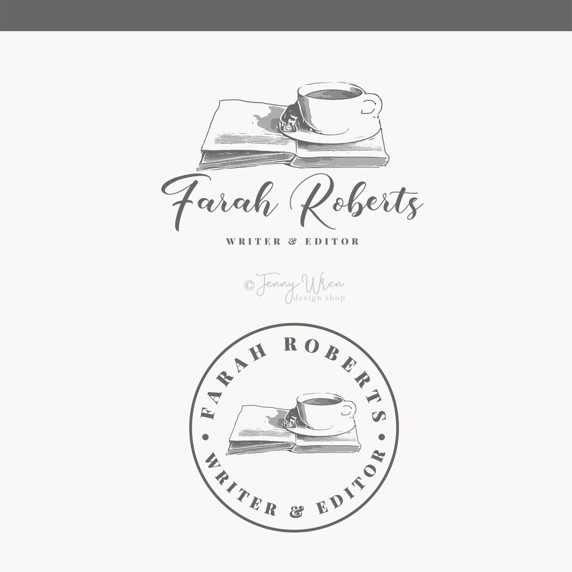 Paper Design & Templates Book seller logo Reading Writing Logo Author's