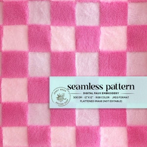 Candy Pink and Lilac Checker Seamless Pattern, Pink Valentine&#39;s Day Checkered Fabric Texture, Cute Pink Winter Plaid Fabric Digital Paper