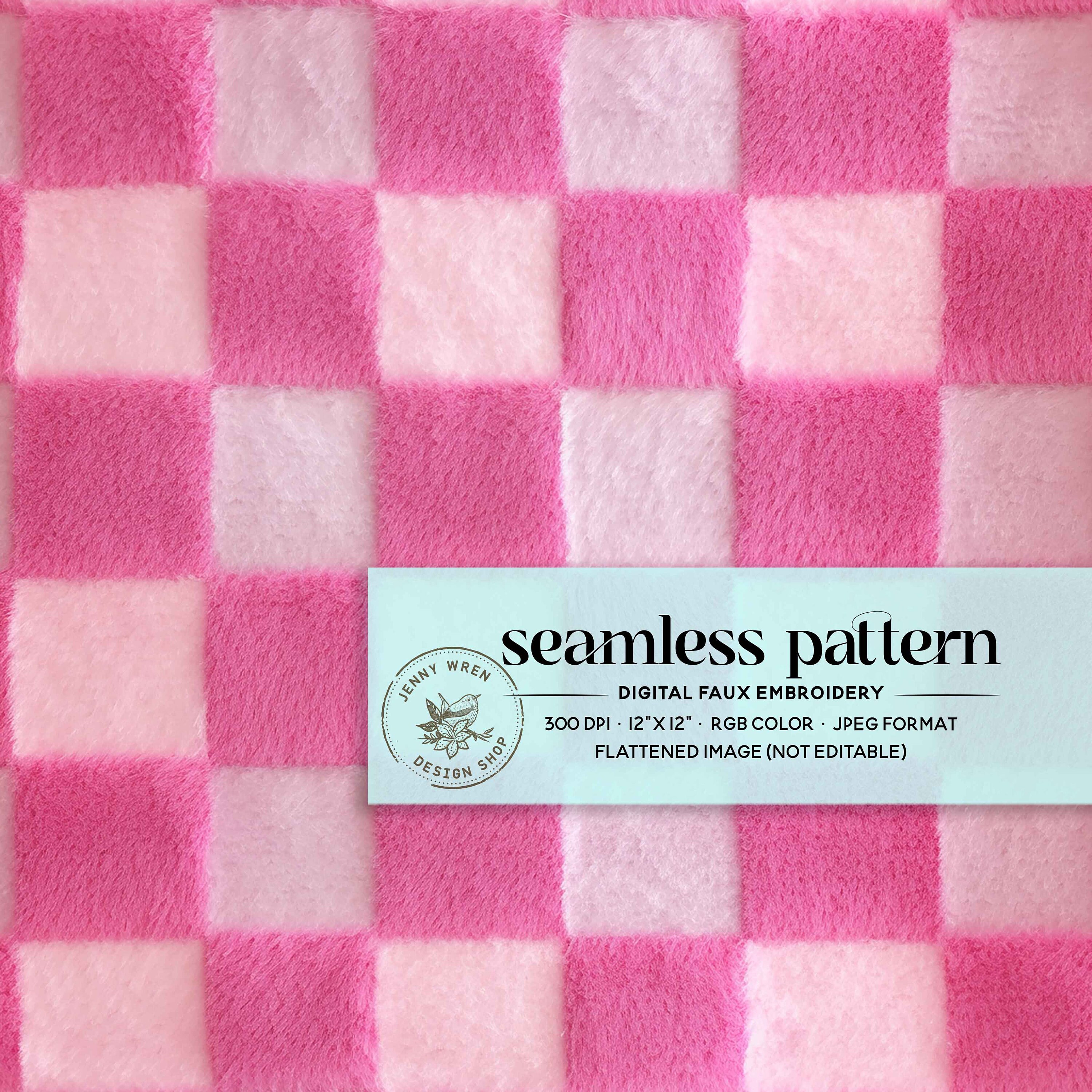 Candy Pink and Lilac Checker Seamless Pattern, Pink Valentine's Day ...
