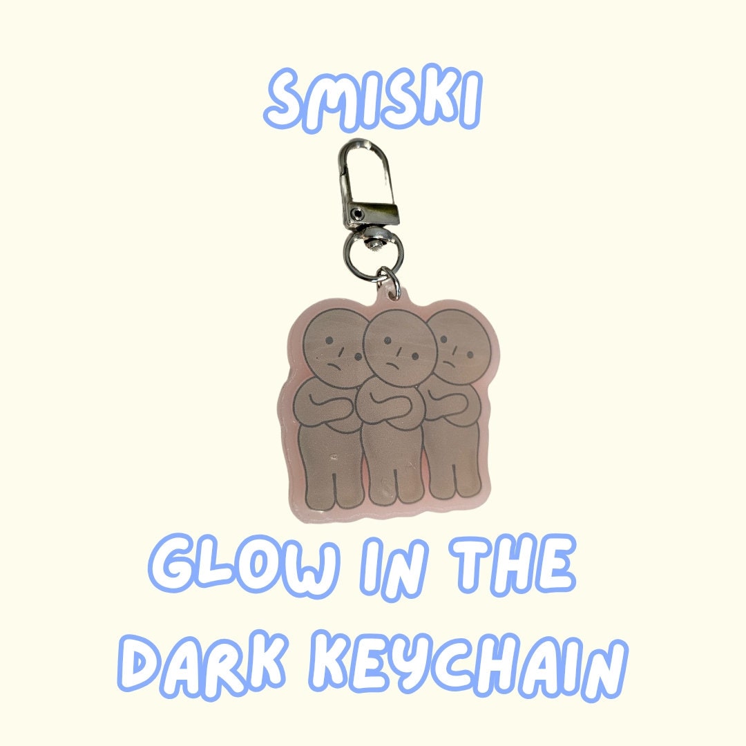 Smiski Glow-In-The-Dark Keychain