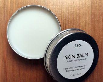 LEMON MERINGUE Skin Balm - Lemon coconut skin and lip balm