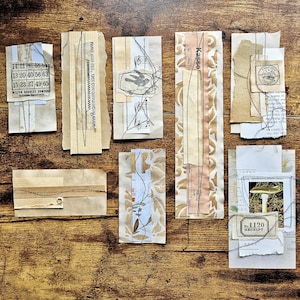 Grappes de papier neutres faites à la main pour les carnets, les albums de coupures et la fabrication de cartes indésirables, les chutes de papier cousues