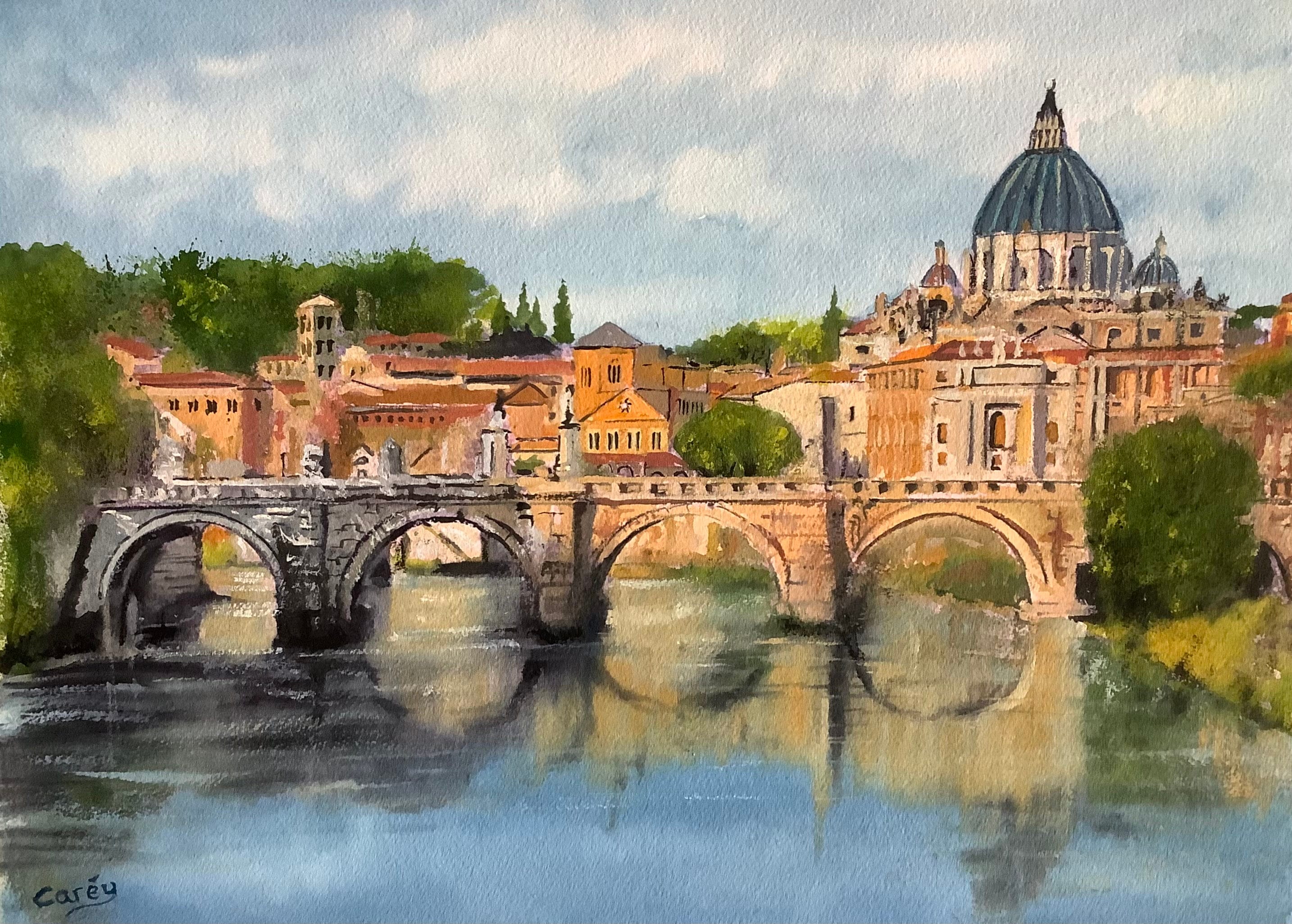 The Vatican Original Watercolour Painting Vatican City Italy - Etsy