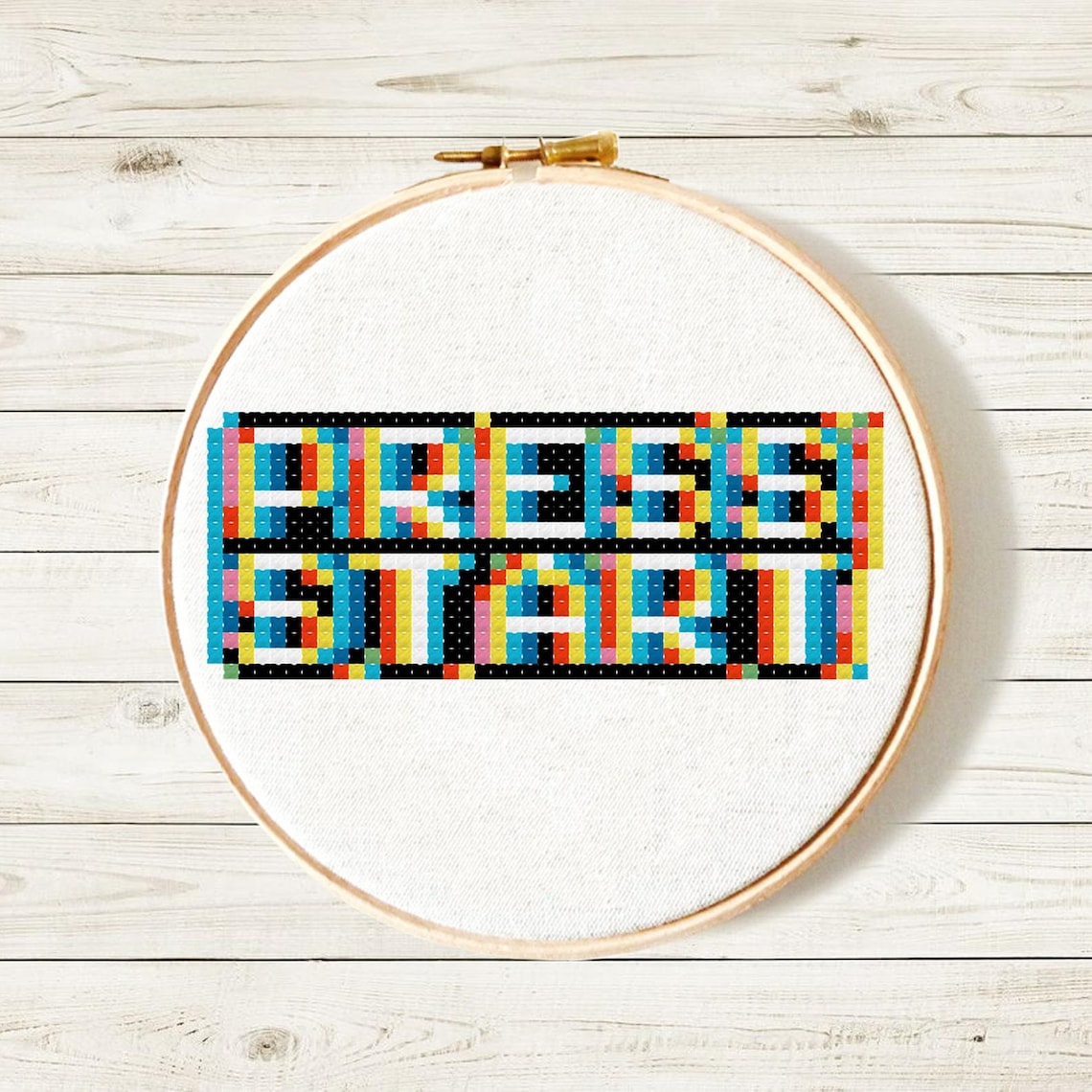 Video game cross stitch PDF pattern Funny arcade decor Etsy