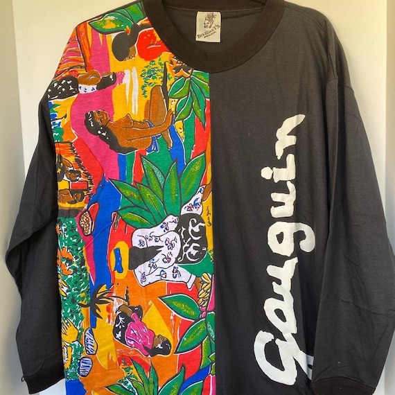 New Vintage Gauguin Long Sleeved Artist T-Shirt fr