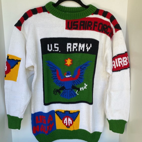 New Vintage Military Crew Neck Sweater from the 19