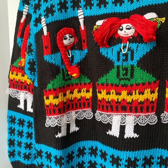 New Vintage Novelty Fun 3-D Sweater from the 1990… - image 3