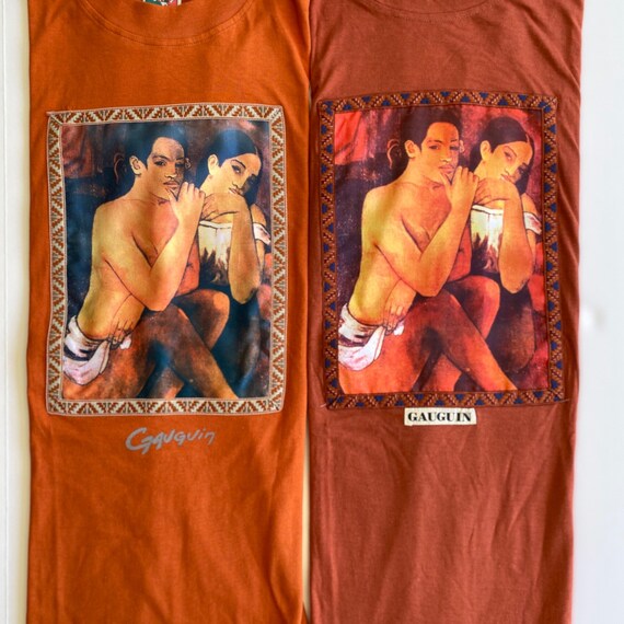 New Vintage Gauguin Artist T-Shirt from the 1990's - image 1