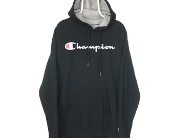 black white champion hoodie