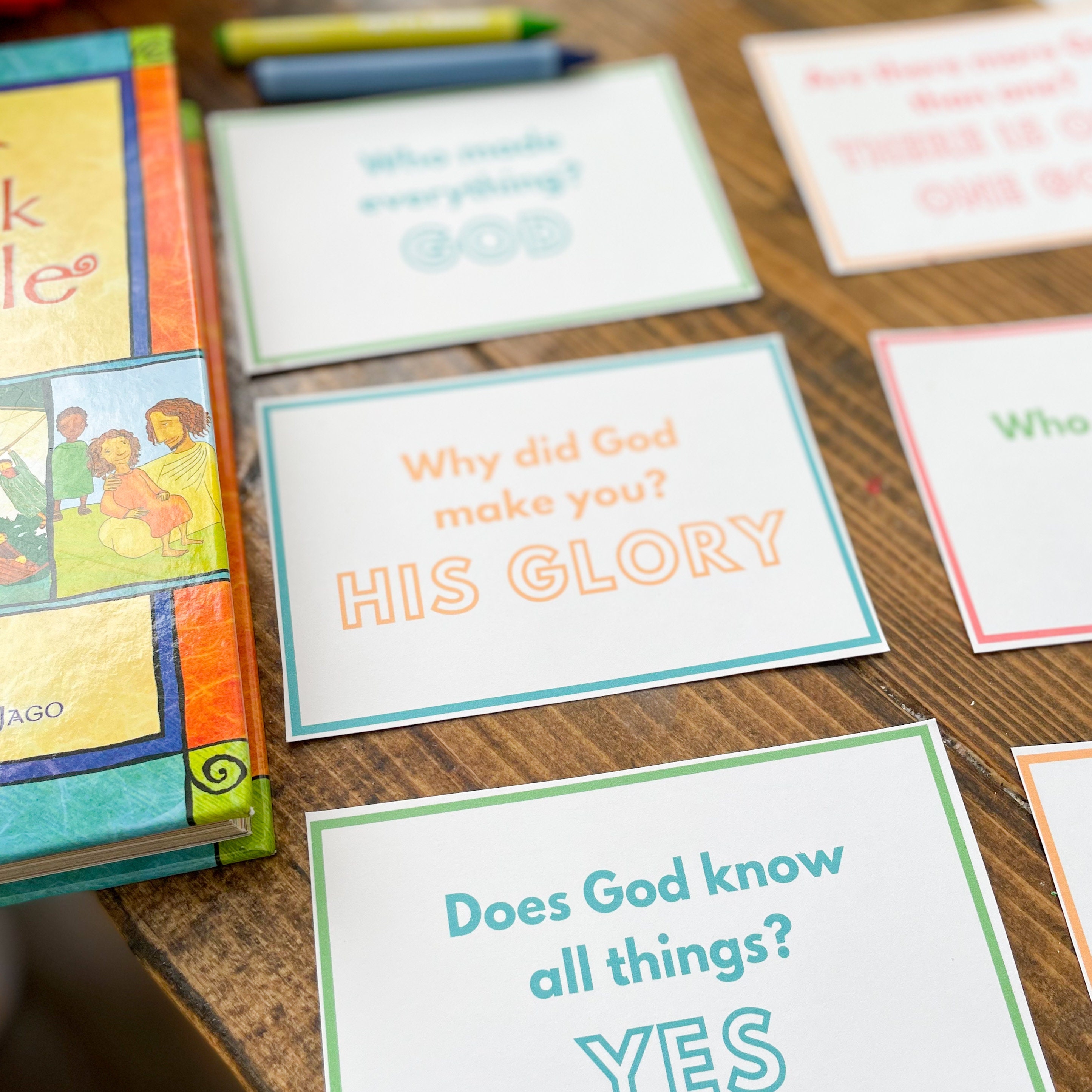 Preschool Catechism ages 24 Homeschool Flash Cards Printable Catechism