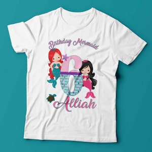 Personalized Mermaid Birthday Shirt: Party Outfit