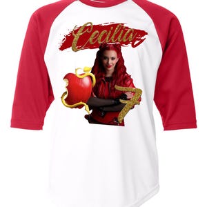 Descendants, Descendants Birthday Shirt, Personalized Descendants Shirt, Descendants 4 Shirt, Uma, Red, Descendants Red, Queen of hearts