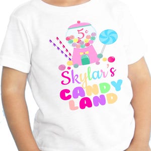 Personalized Candyland Birthday Shirt: Custom Candy Party