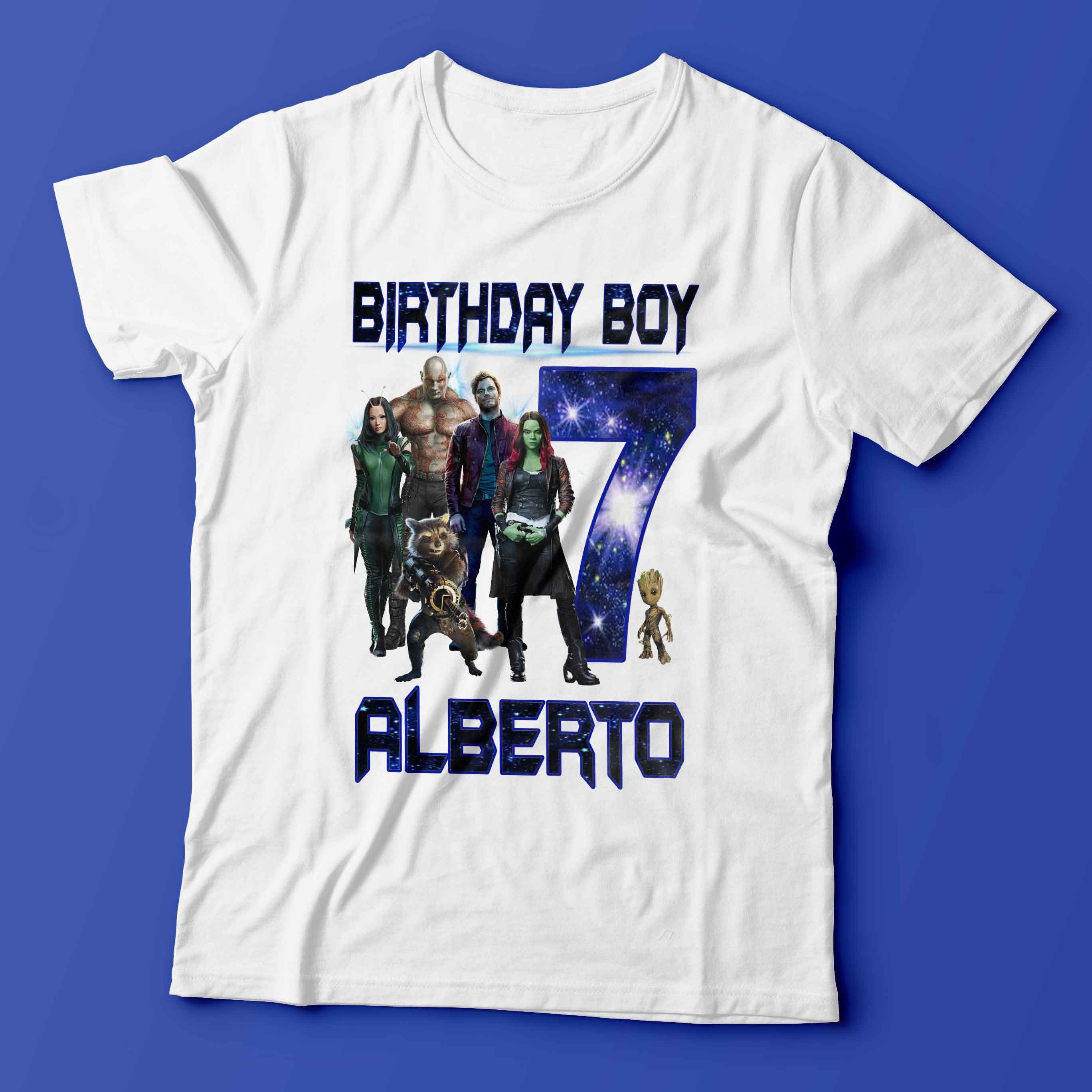 LittleTshirtBoutique Guardians of The Galaxy Birthday Shirt - Guardians of The Galaxy Shirt - Guardians of The Galaxy Party Supplies - Guardians of The Galaxy