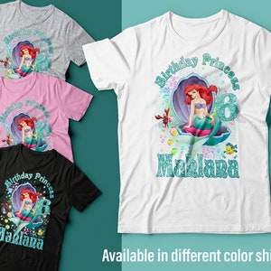 Ariel Birthday Shirt, Little Mermaid Birthday Shirt, Ariel Shirt, Little Mermaid Shirt, Ariel Birthday Outfit, Little Mermaid Birthday