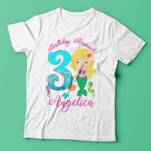 Mermaid Birthday Shirt, Mermaid Shirt, Mermaid Party Supplies, Ariel Birthday Shirt, Little Birthday Mermaid Shirt, Ariel Shirt