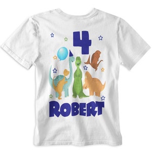 Personalized Dinosaur Birthday Shirt: Party Outfit
