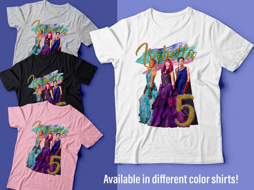 Descendants, Descendants Birthday Shirt, Personalized Descendants Shirt ...