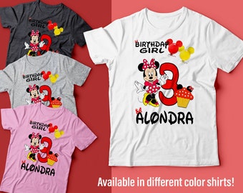 Minnie Mouse Birthday Shirt - Minnie Mouse Shirt - Baby Minnie Mouse Birthday Shirt - Minnie Mouse Family Birthday Shirt - Minnie Mouse